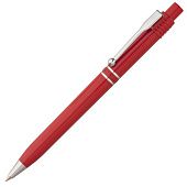 Ручка шариковая Raja Chrome, красная - фото