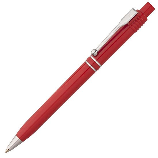 Ручка шариковая Raja Chrome, красная - подробное фото