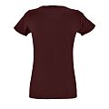 Футболка женская REGENT FIT WOMEN, темно-бордовая