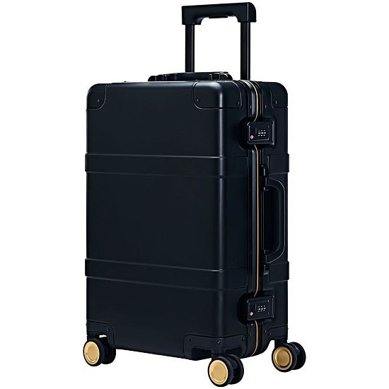 Чемодан Metal Luggage, черный - подробное фото