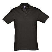 Рубашка поло мужская SPIRIT 240, черная - фото