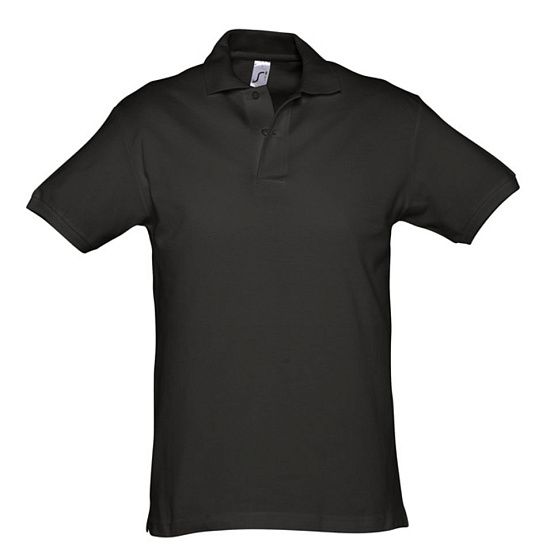 Рубашка поло мужская SPIRIT 240, черная - подробное фото