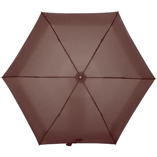 Зонт складной Minipli Colori S, коричневый - подробное фото