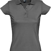 Рубашка поло женская Prescott Women 170, темно-серая - фото