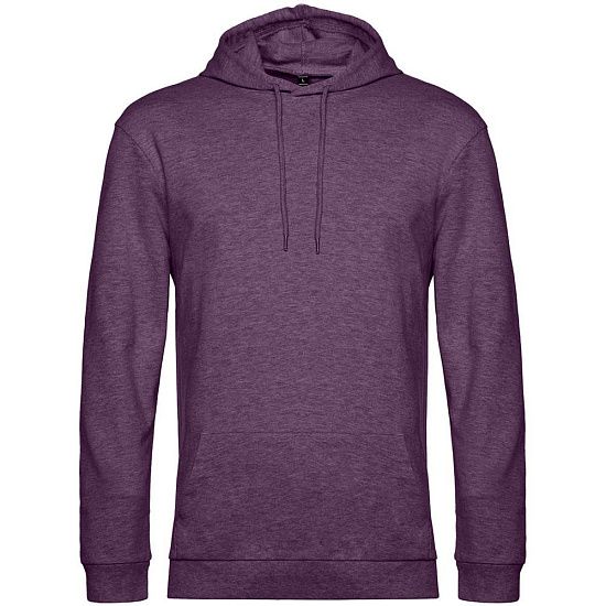 Толстовка с капюшоном унисекс Hoodie, фиолетовый меланж - подробное фото