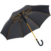 Зонт-трость с цветными спицами Color Style, оранжевый - фото