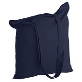 Холщовая сумка Basic 105, темно-синяя - фото