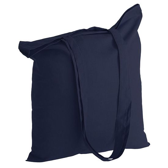 Холщовая сумка Basic 105, темно-синяя - подробное фото