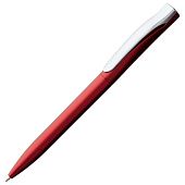 Ручка шариковая Pin Silver, красный металлик - фото