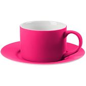 Чайная пара Best Morning, ярко-розовая (фуксия) - фото