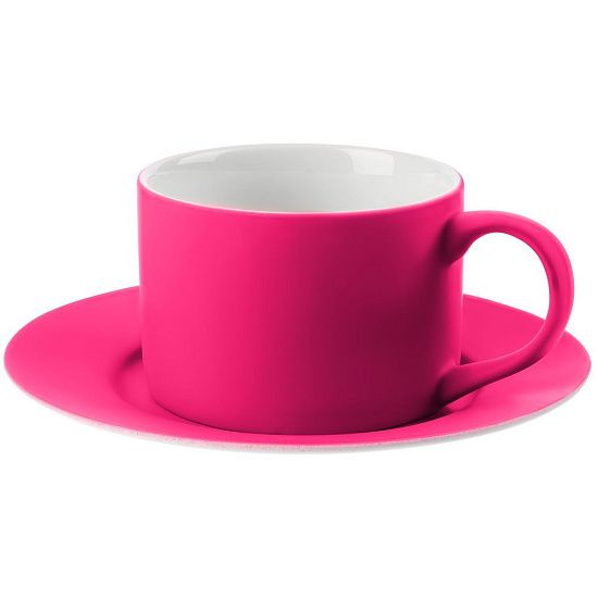 Чайная пара Best Morning, ярко-розовая (фуксия) - подробное фото