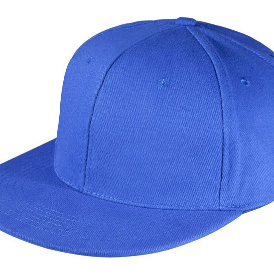 Бейсболка Unit Snapback с прямым козырьком, ярко-синяя - подробное фото