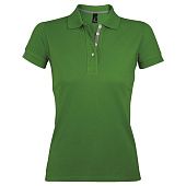 Рубашка поло женская PORTLAND WOMEN 200 зеленая - фото