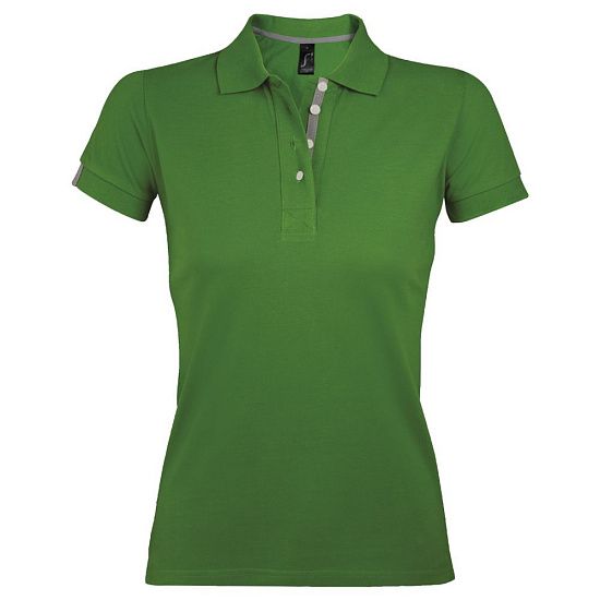 Рубашка поло женская PORTLAND WOMEN 200 зеленая - подробное фото