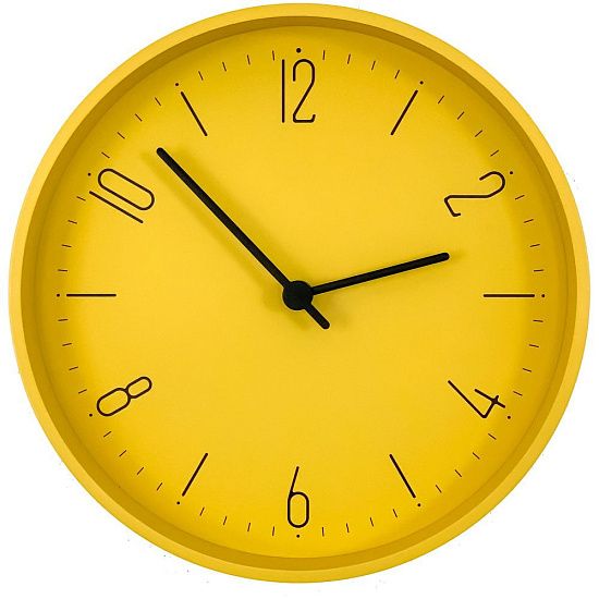 Часы настенные Silly, желтые - подробное фото