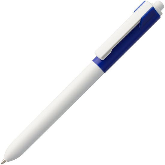 Ручка шариковая Hint Special, белая с синим - подробное фото