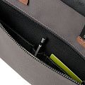 Сумка для ноутбука Sideways Laptop Bag, черная с серым