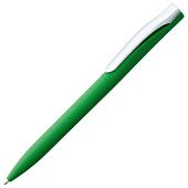 Ручка шариковая Pin Soft Touch, зеленая - фото
