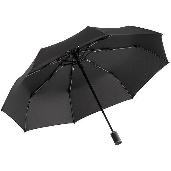 Зонт складной AOC Mini с цветными спицами, серый - подробное фото