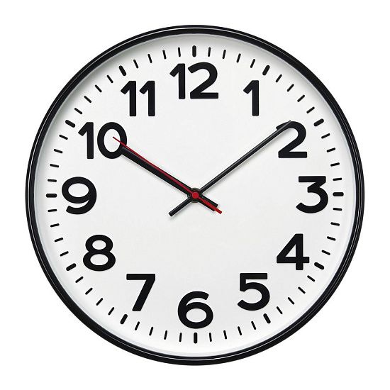 Часы настенные ChronoTop, черные - подробное фото