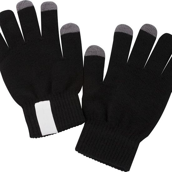 Сенсорные перчатки Scroll, черные - подробное фото