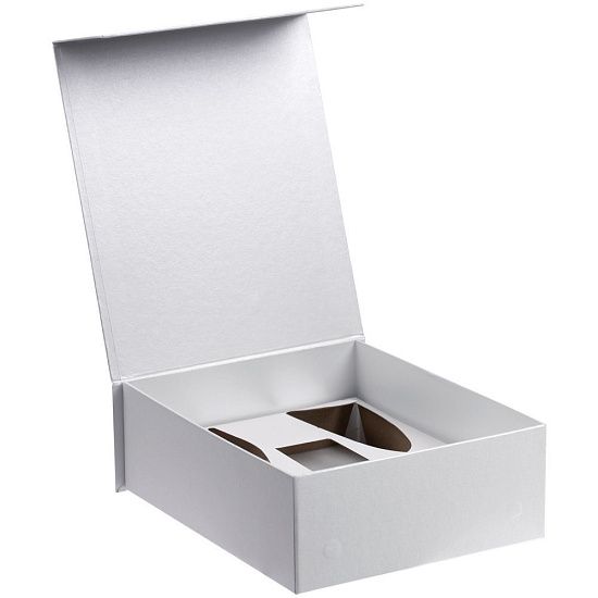 Коробка Fizz с ложементом под бокалы для шампанского, белая - подробное фото