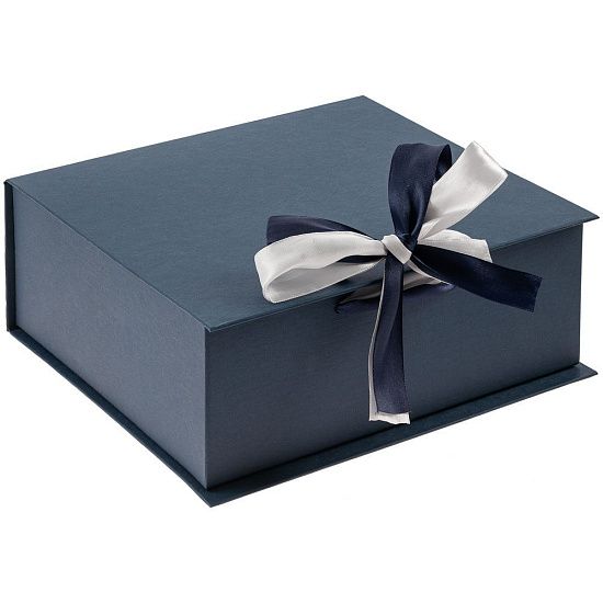 Коробка на лентах Tie Up, малая, синяя - подробное фото