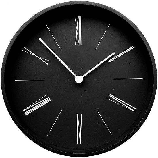 Часы настенные Boston, черные - подробное фото