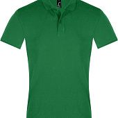 Рубашка поло мужская PERFECT MEN 180 ярко-зеленая - фото
