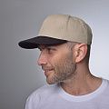 Бейсболка Unit Heat с прямым козырьком, двухцветная, серая с черным
