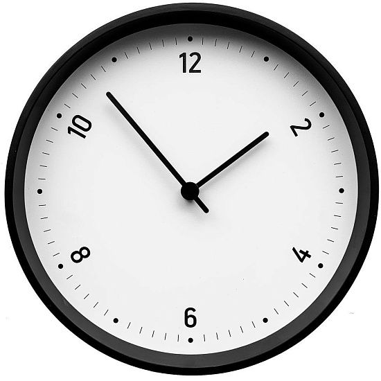 Часы настенные Helsey, белые с черным - подробное фото