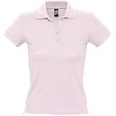 Рубашка поло женская PEOPLE 210, нежно-розовая - фото