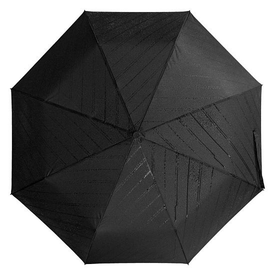 Складной зонт Magic с проявляющимся рисунком, черный - подробное фото