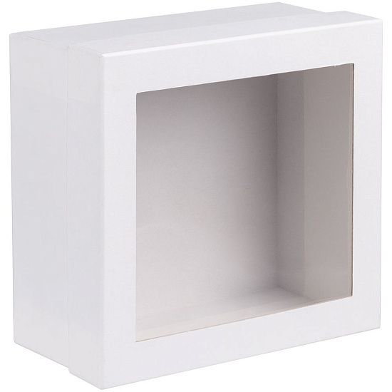 Коробка Teaser с окошком, белая - подробное фото