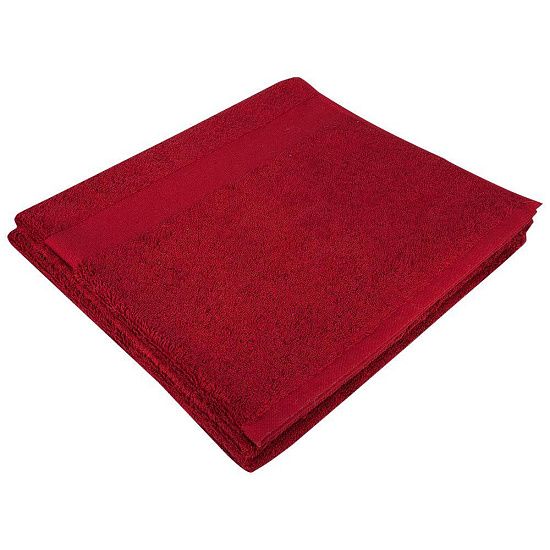 Полотенце махровое Soft Me Large, бордовое - подробное фото
