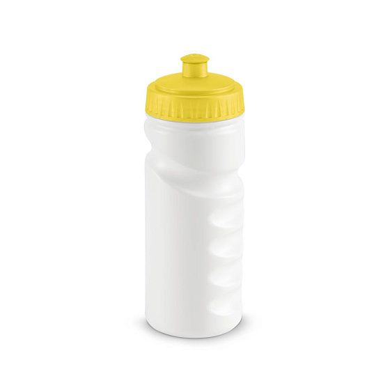 Бутылка для велосипеда Lowry, белая с желтым - подробное фото