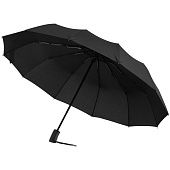 Зонт складной Fiber Magic Major с кейсом, черный - фото
