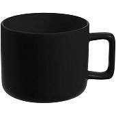 Чашка Jumbo, матовая, черная - фото
