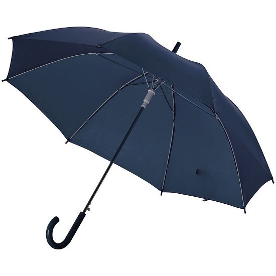Зонт-трость Promo, темно-синий - подробное фото