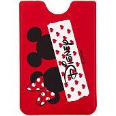 Чехол для карточки Minnie and Mickey, красный - фото