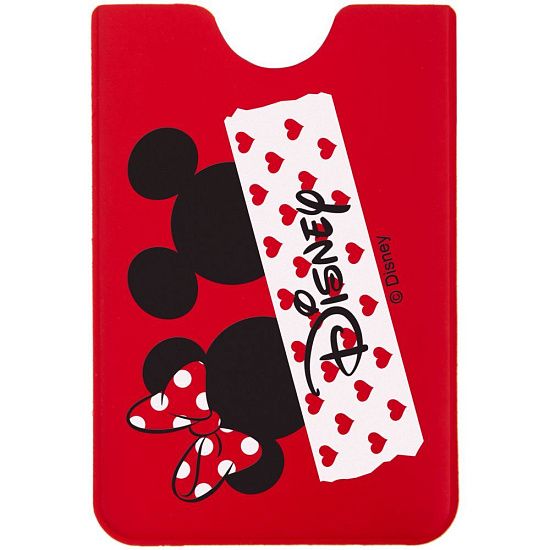 Чехол для карточки Minnie and Mickey, красный - подробное фото