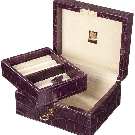 Шкатулка для драгоценностей LIVERPOOL, фиолетовая - подробное фото