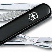 Нож-брелок Classic 58 с отверткой, черный - фото