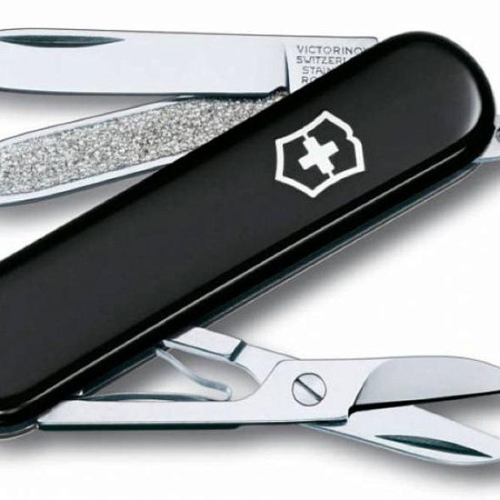 Нож-брелок Classic 58 с отверткой, черный - подробное фото