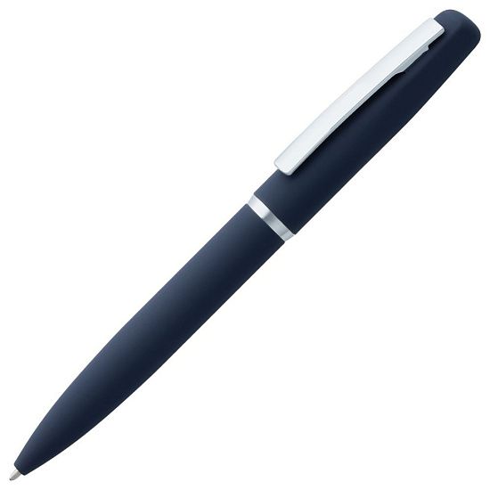 Ручка шариковая Bolt Soft Touch, синяя - подробное фото