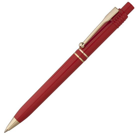 Ручка шариковая Raja Gold, красная - подробное фото