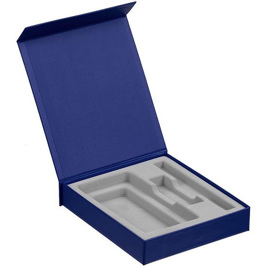 Коробка Rapture для аккумулятора 10000 мАч, флешки и ручки, синяя - подробное фото