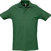 Рубашка поло мужская SPRING 210, темно-зеленая - фото