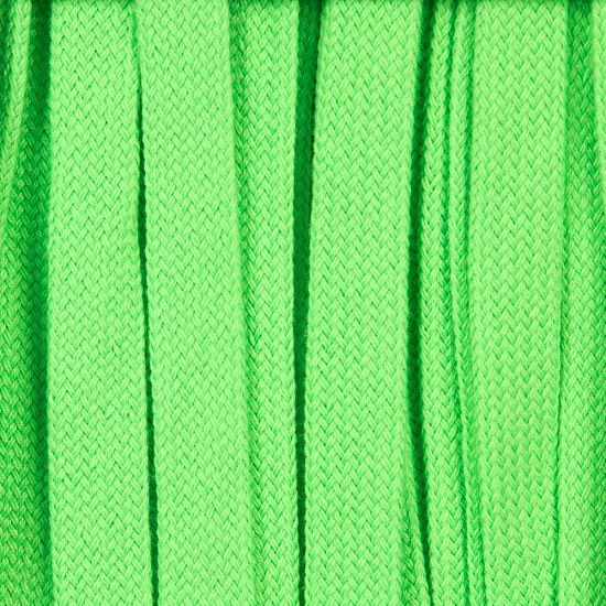 Плоский шнур Cord S, зеленый неон, 10 см - подробное фото