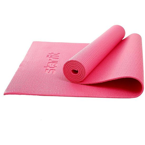 Коврик для йоги и фитнеса Core, розовый - подробное фото